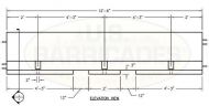 Concrete Median Barrier 12'6" DOT Type F