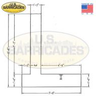 Heavy-Duty Precast UHPC Retaining L Wall 8' x 7' - 24,000 lb