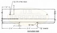 Concrete Security Barrier 10ft. 4000lbs - Northeast