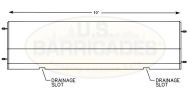 Concrete Security Barrier 10ft. Reinforced 4500lbs 