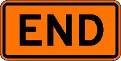 END (M4-8b) Construction Sign