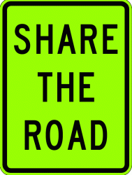 SHARE THE ROAD (W16-1c) FYG