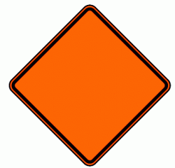 BLANK (W41-2) Construction Sign