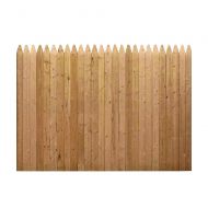 6 ft. x 8 ft. Natural Wood Color Stockade Fence Panel