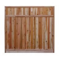 6 ft. x 6 ft. Western Red Cedar Solid Top Fence Panel