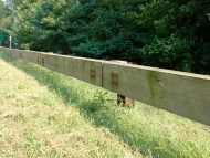 Steel-Backed Timber Guardrail (Merritt Parkway Guardrail)