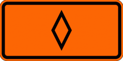 HOV "symbol" (W16-11a) Construction Sign