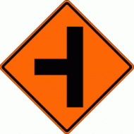 SIDE ROAD (W2-2) Construction Sign