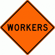 WORKERS (W21-1) Construction Sign