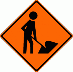 WORKERS Symbol (W21-1a) Construction Sign
