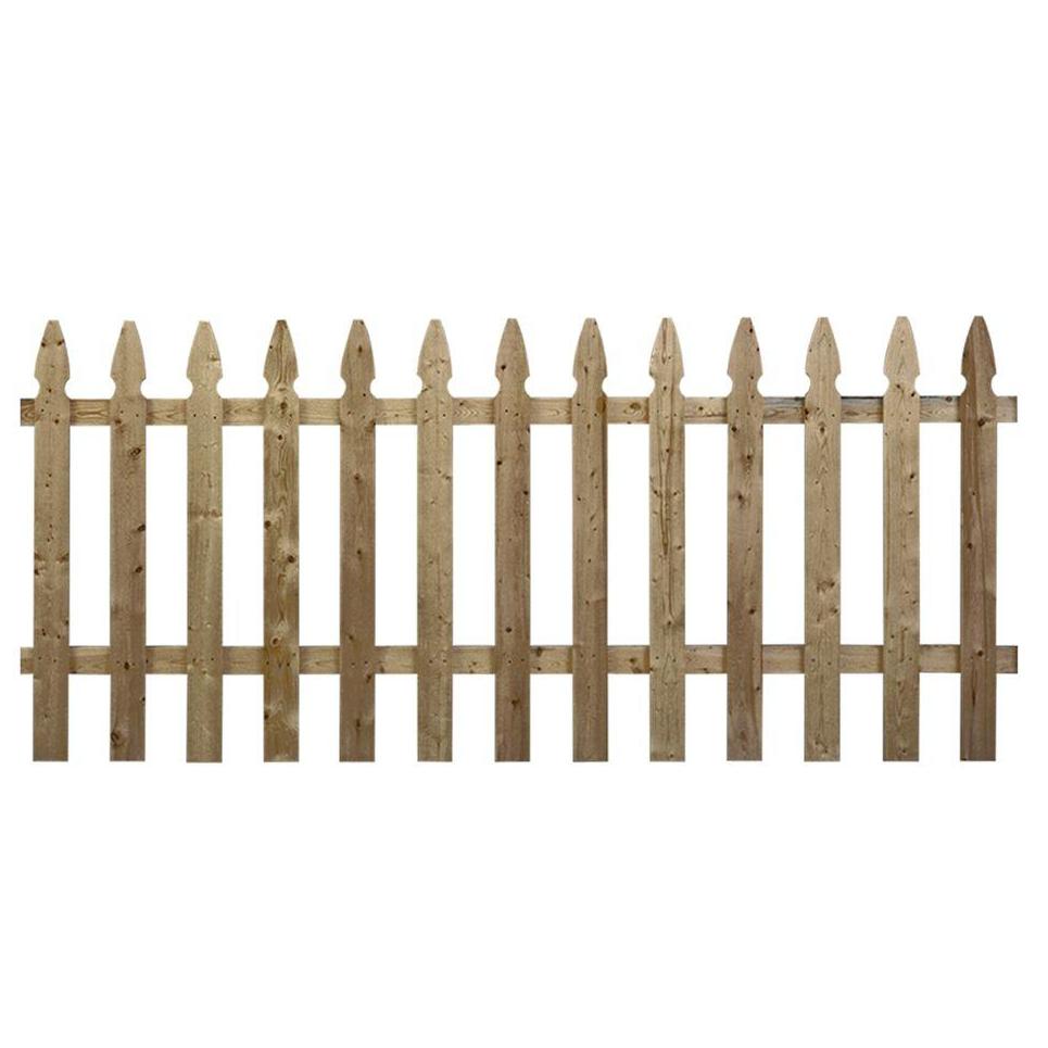 4 x 8 french gothic cedar spaced picket fence panel Pressure Treated Pine French Gothic Fence Us Barricades U S Barricades Traffic Control Pedestrian Safety Products