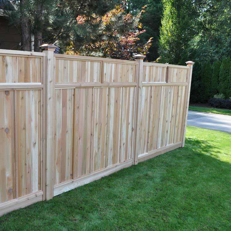 Arch Top Fence Panel Western Red Cedar Solid Wood Pre-Assembled 4 x 2.5 ft.